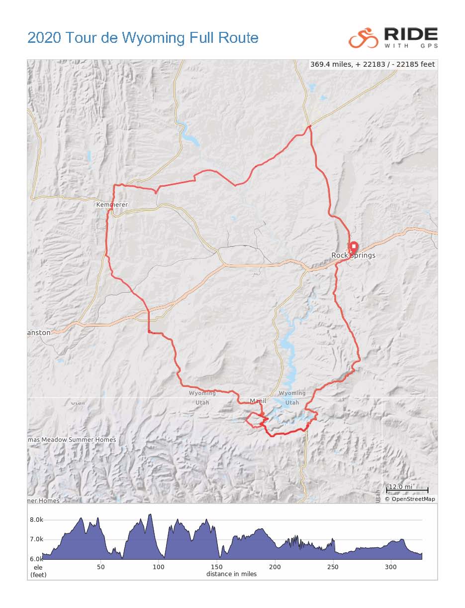 2022 Route Tour de Wyoming